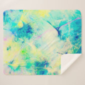 Blue abstrakt Fraktal Hintergrund 3d rendering3d, Sherpadecke (Vorderseite (Horizontal))