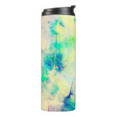 Blue abstrakt Fraktal Hintergrund 3d rendering3d, Thermosbecher (Nach links gedreht)