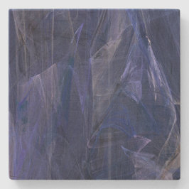 Blue Abstrakt Fraktal Square Untersetzer