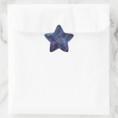 Blue Abstrakt Fraktal Star Sticker (Tasche)