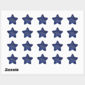 Blue Abstrakt Fraktal Star Sticker (Blatt)