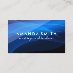 Blue Abstrakt Gloss Business Card Visitenkarte