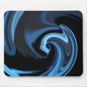 Blue Abstrakt Heart Mousepad