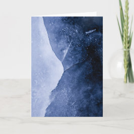 Blue Abstrakt Ice Art Foto Karte