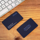 Blue Abstrakt Modern Business Card Visitenkarte