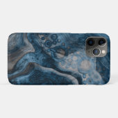 Blue Abstrakt Modern Fluid Art Case-Mate iPhone Hülle (Rückseite (Horizontal))