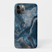 Blue Abstrakt Modern Fluid Art Case-Mate iPhone Hülle (Rückseite)