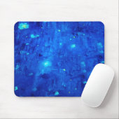 Blue Abstrakt Neon Outer Space Mousepad (Mit Mouse)