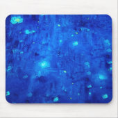 Blue Abstrakt Neon Outer Space Mousepad (Vorne)