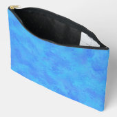 Blue Abstrakt Pattern Accessory Pouch Zubehörtasche (Offen)