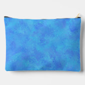 Blue Abstrakt Pattern Accessory Pouch Zubehörtasche (Rückseite)