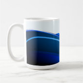 BLUE ABSTRAKT PERSONALISIERTE MUG-VORLAGE KAFFEETASSE (Links)