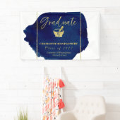 Blue Abstrakt Pharmacy School Abschluss Banner (Insitu)