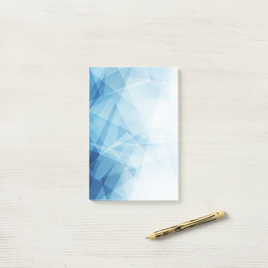 Blue Abstrakt Post-it-Notes Post-it Klebezettel (Auf Schreibtisch)