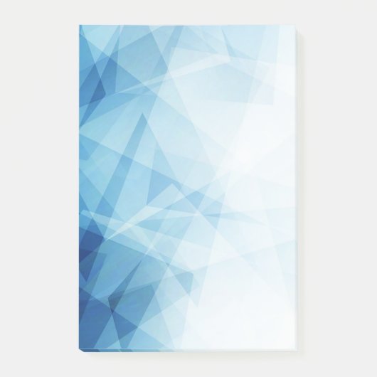 Blue Abstrakt Post-it-Notes Post-it Klebezettel (Vorderseite)