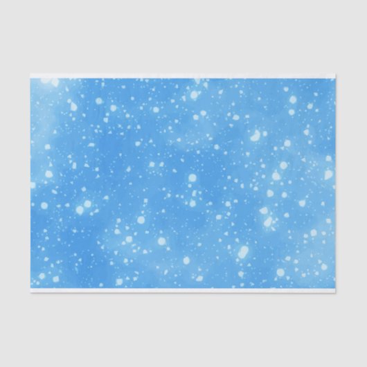 Blue Abstrakt Sky Hintergrund mit White Snowflake Seidenpapier (Vorderseite)