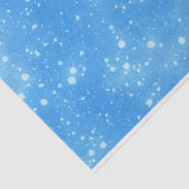Blue Abstrakt Sky Hintergrund mit White Snowflake Seidenpapier (Ausschnitt)