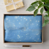 Blue Abstrakt Sky Hintergrund mit White Snowflake Seidenpapier (Geschenk)