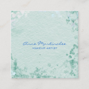 Blue Abstrakt Square Business Card Quadratische Visitenkarte