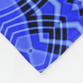 Blue Abstrakt Star Blume Fleece (Ecke)