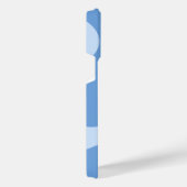 Blue Abstrakt Wave Phone Wallpaper iPhone Hülle (Rechte Seite)