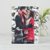 Blue Abstrakt Winter Moderne Weihnachten (Stehend Vorderseite)