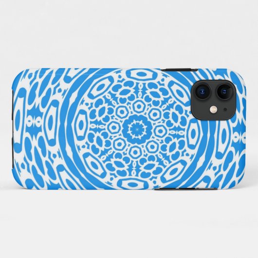 Blue Abstrakte Art Case-Mate iPhone Hülle (Rückseite (Horizontal))