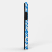 Blue Abstrakte Art Case-Mate iPhone Hülle (Hinten/Rechts)