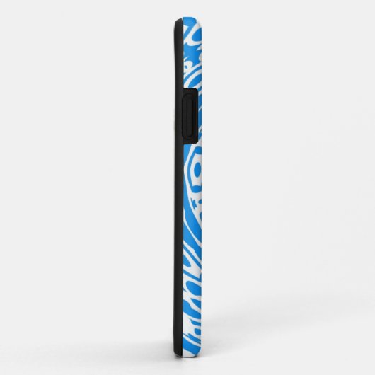 Blue Abstrakte Art Case-Mate iPhone Hülle (Hinten/Rechts)