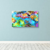 Blue Abstrakte Art Leinwanddruck (Insitu (Holzboden))