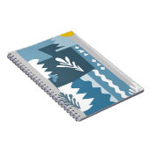 Blue Abstrakte Shapes Notebook Notizblock (Rechte Seite)
