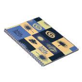 Blue Abstraktes Notebook Notizblock (Rechte Seite)