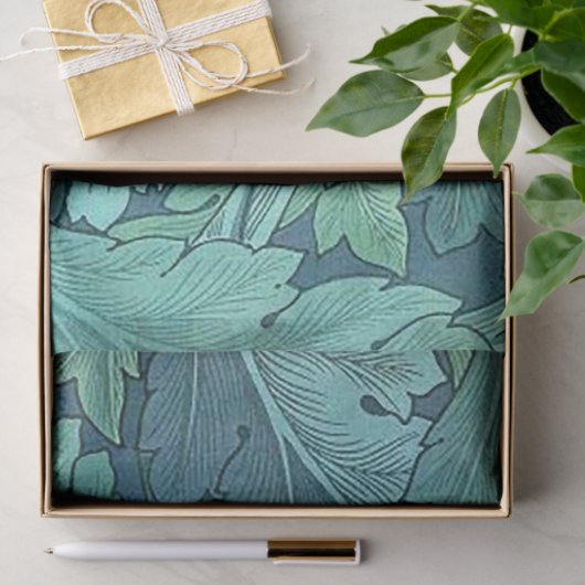 Blue Acanthus Leaf Seidenpapier (Geschenk)