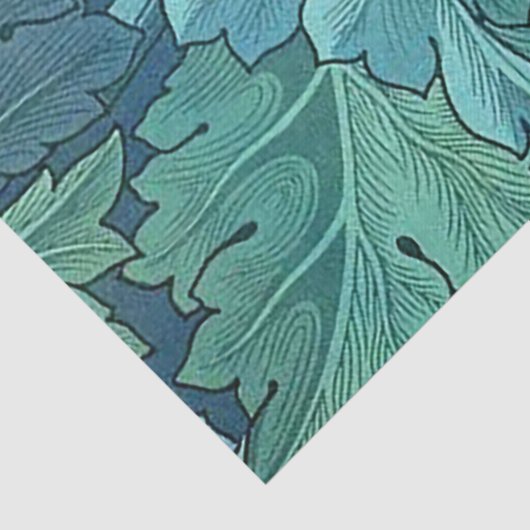 Blue Acanthus Leaf Seidenpapier (Detail)