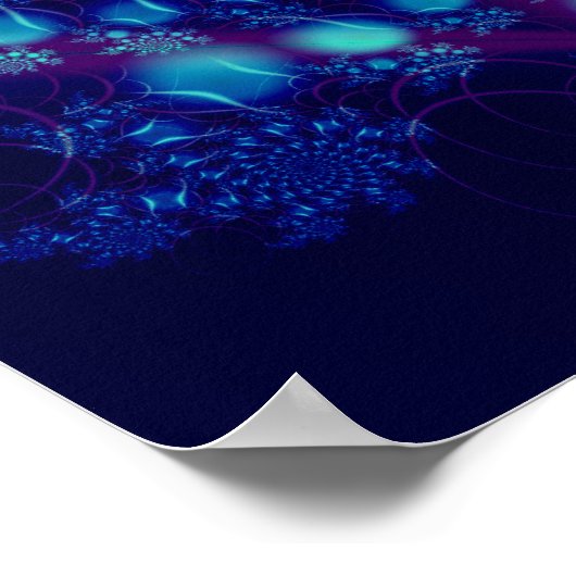 Blue Acara Kunstmuseum Poster (Ecke)