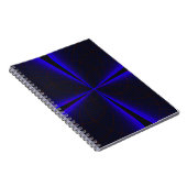 Blue Accent Clover Leaf Geometric Foto Notebook Notizblock (Rechte Seite)
