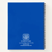 Blue Add Business Logo Modern Beruflich Notizblock (Rückseite)