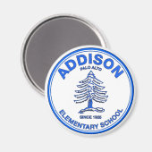 Blue Addison Magnet (Vorderseite/Rückseite)
