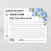 Blue Addon für die zweisprachige Duschkarte für Ma (Vorne/Hinten)