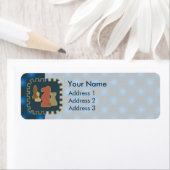 Blue Address Labels für Schachfiguren (Insitu)
