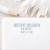 Blue Address on White (Insitu)