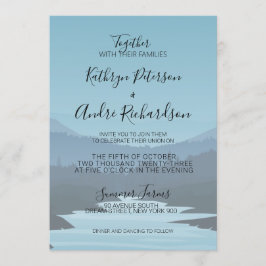 Blue Adventure Travel Mountain Range Einladung