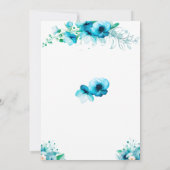 Blue Advice für die Bride Brautparty Game Card Einladung (Rückseite)