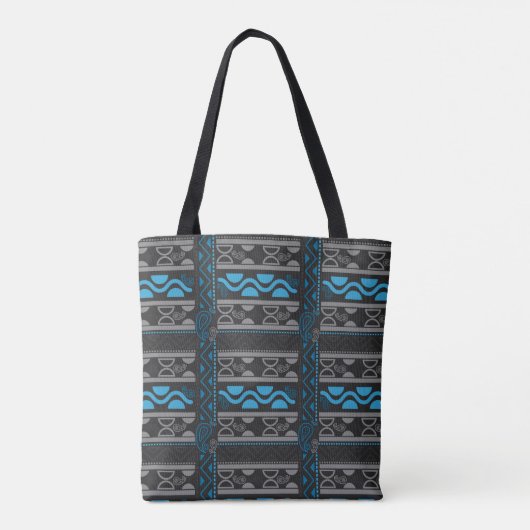 Blue African Aztec Tasche (Rückseite)