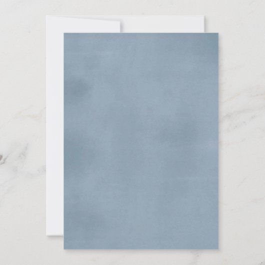 Blue African Little Angel Heaven Sent Baby Dusche Einladung (Rückseite)