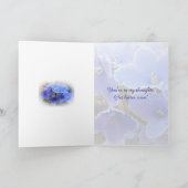 Blue African Violets Surgery get Well Karte (Innenseite)
