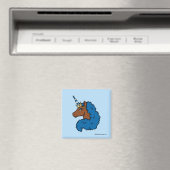 Blue Afro Unicorn Magnet (In Situ (Geschirrspüler))
