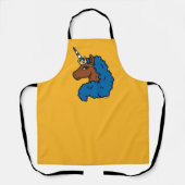 Blue Afro Unicorn Schürze (Vorderseite)