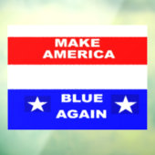 Blue Again Fensteraufkleber (Blatt 3)