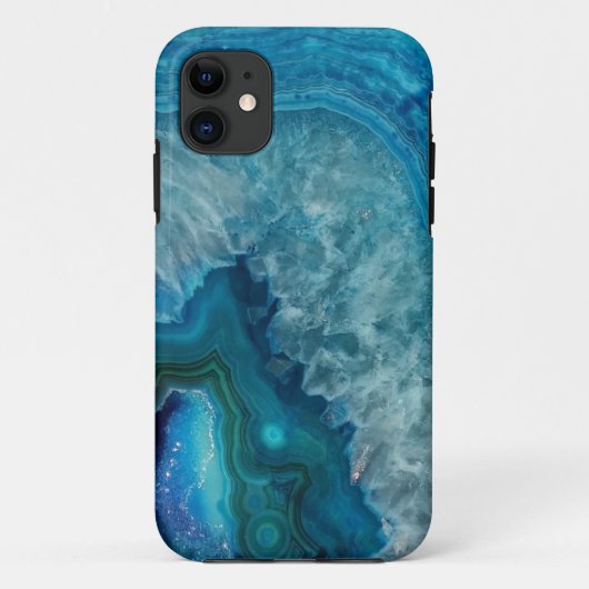Blue Agate Case-Mate iPhone Hülle (Rückseite)